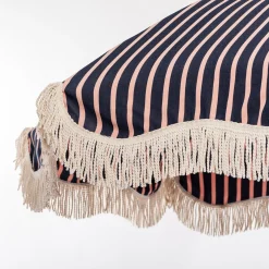 Business & Pleasure Co. The Premium Beach Umbrella - Monaco Navy And Pink Stripe