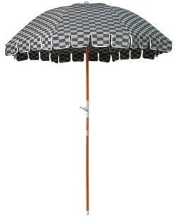 Business & Pleasure Co. The Premium Beach Umbrella - Vintage Green Check
