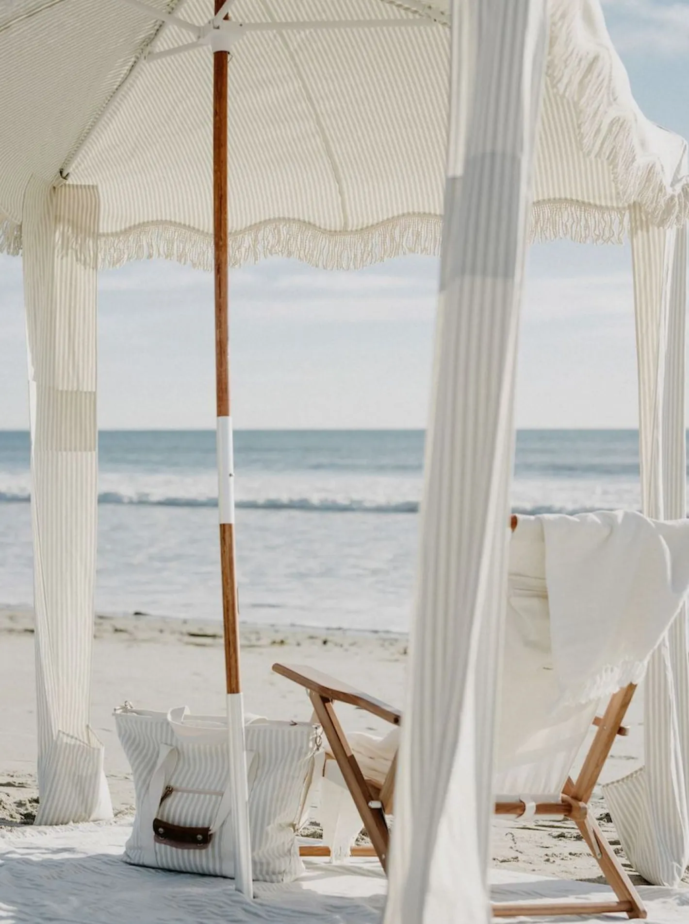 Business & Pleasure Co. The Premium Cabana - Lauren'S Sage Stripe
