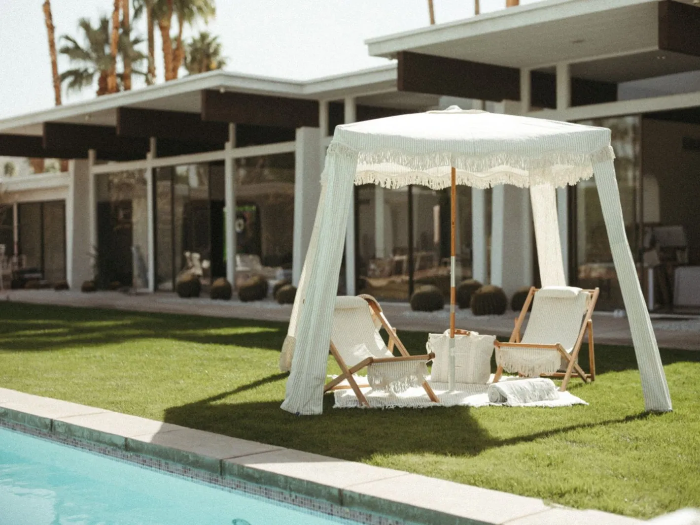 Business & Pleasure Co. The Premium Cabana - Lauren'S Sage Stripe