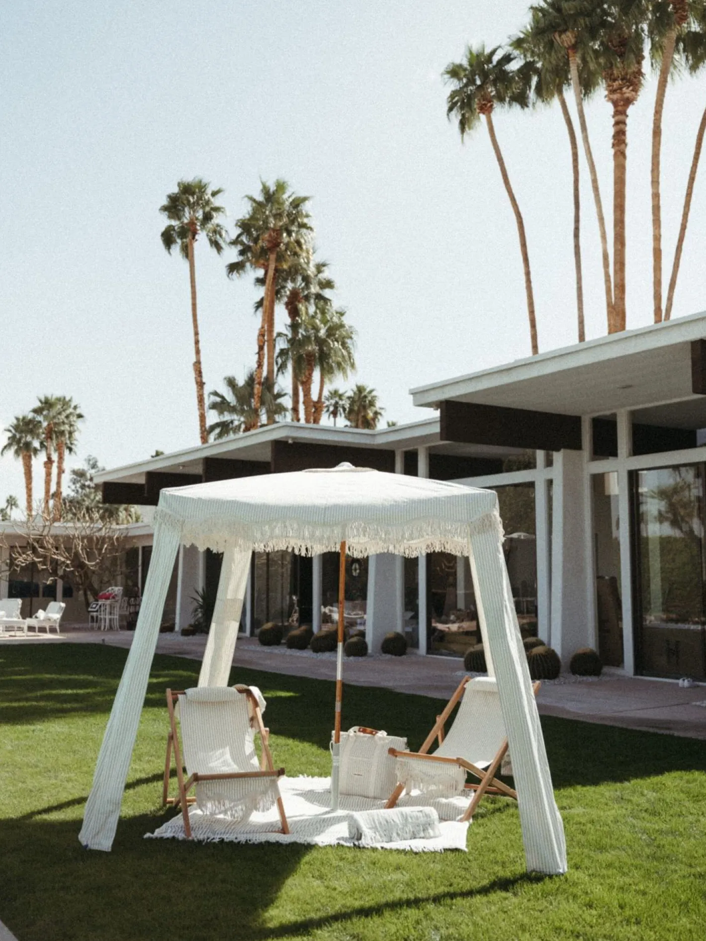 Business & Pleasure Co. The Premium Cabana - Lauren'S Sage Stripe