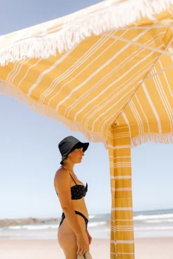 Business & Pleasure Co. The Premium Cabana - Vintage Yellow Stripe