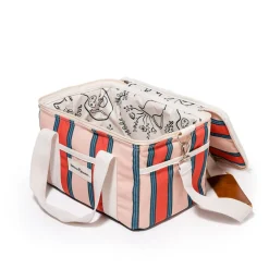 Business & Pleasure Co. The Premium Cooler Bag - Bistro Dusty Pink Stripe