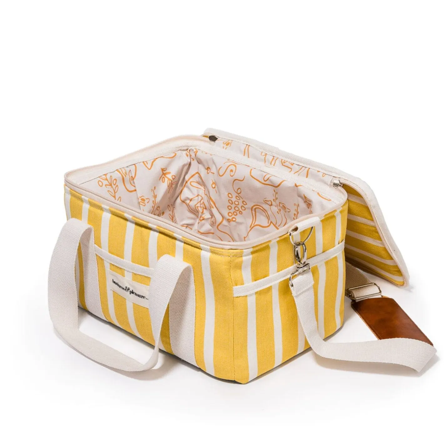 Business & Pleasure Co. The Premium Cooler Bag - Monaco Mimosa Stripe