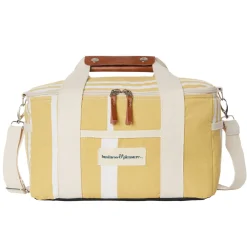 Business & Pleasure Co. The Premium Cooler Bag - Vintage Yellow Stripe