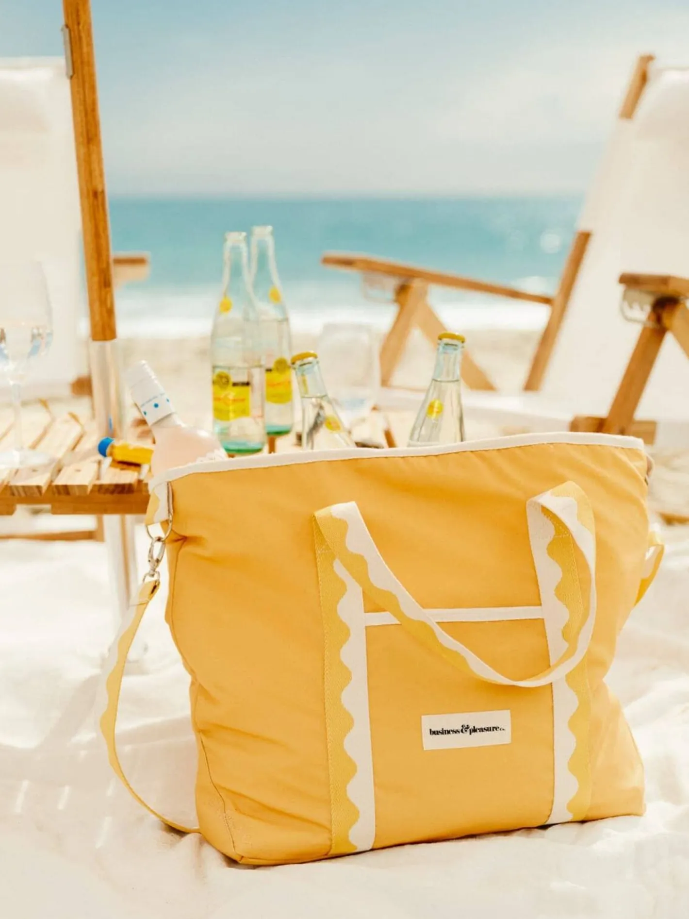 Business & Pleasure Co. The Premium Cooler Tote Bag - Rivie Mimosa