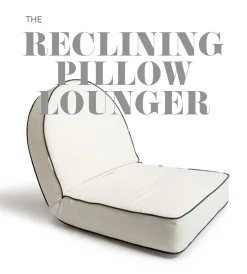 Business & Pleasure Co. The Reclining Pillow Lounger - Lauren'S Sage Stripe