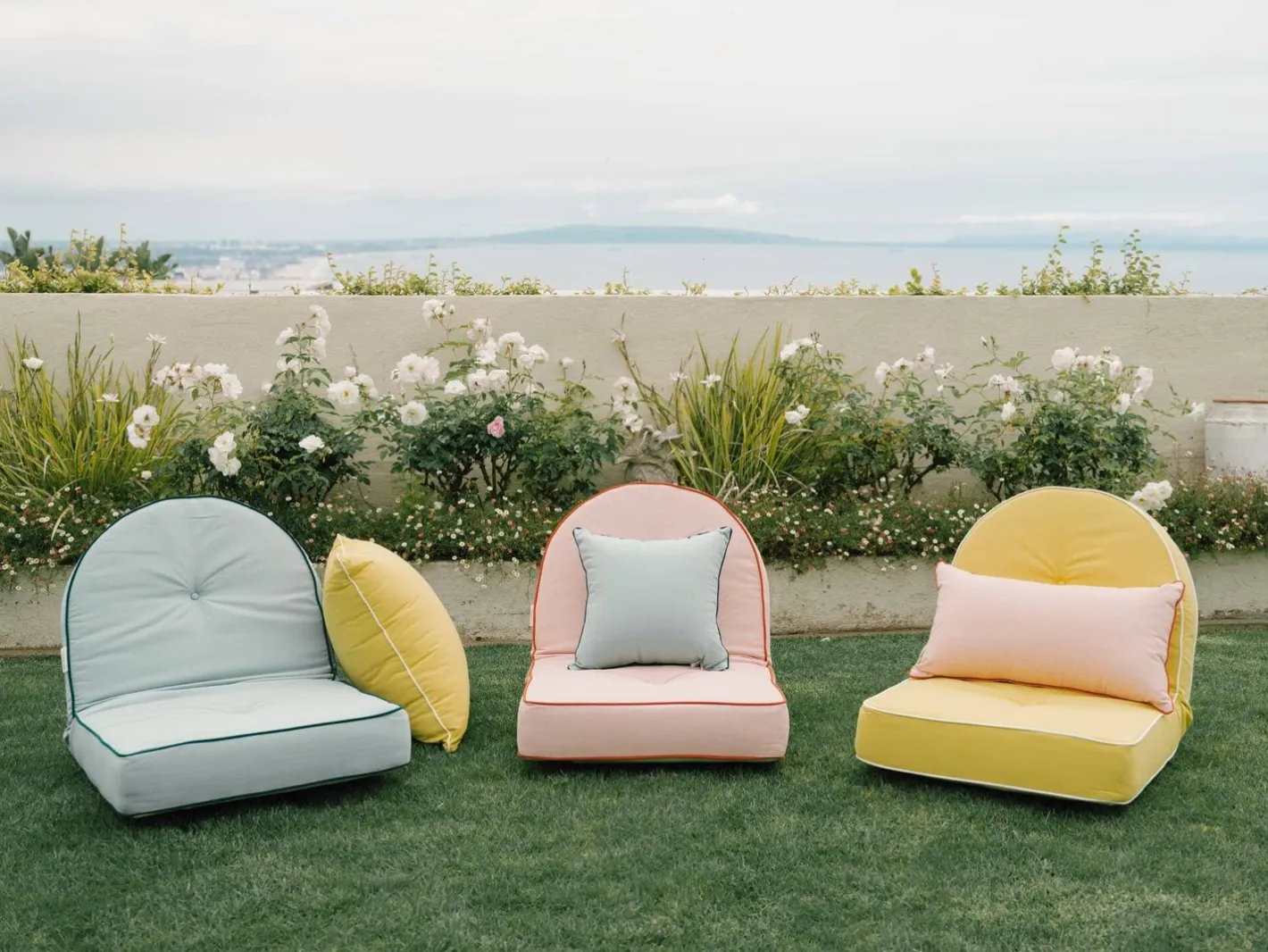 Business & Pleasure Co. The Reclining Pillow Lounger - Rivie Pink