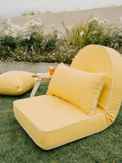 Business & Pleasure Co. The Rectangle Throw Pillow - Rivie Mimosa