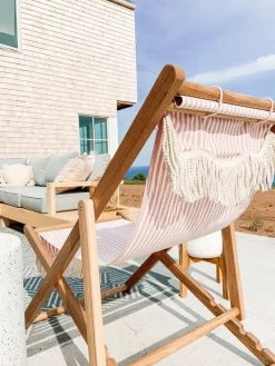 Business & Pleasure Co. The Sling Chair - Lauren'S Pink Stripe