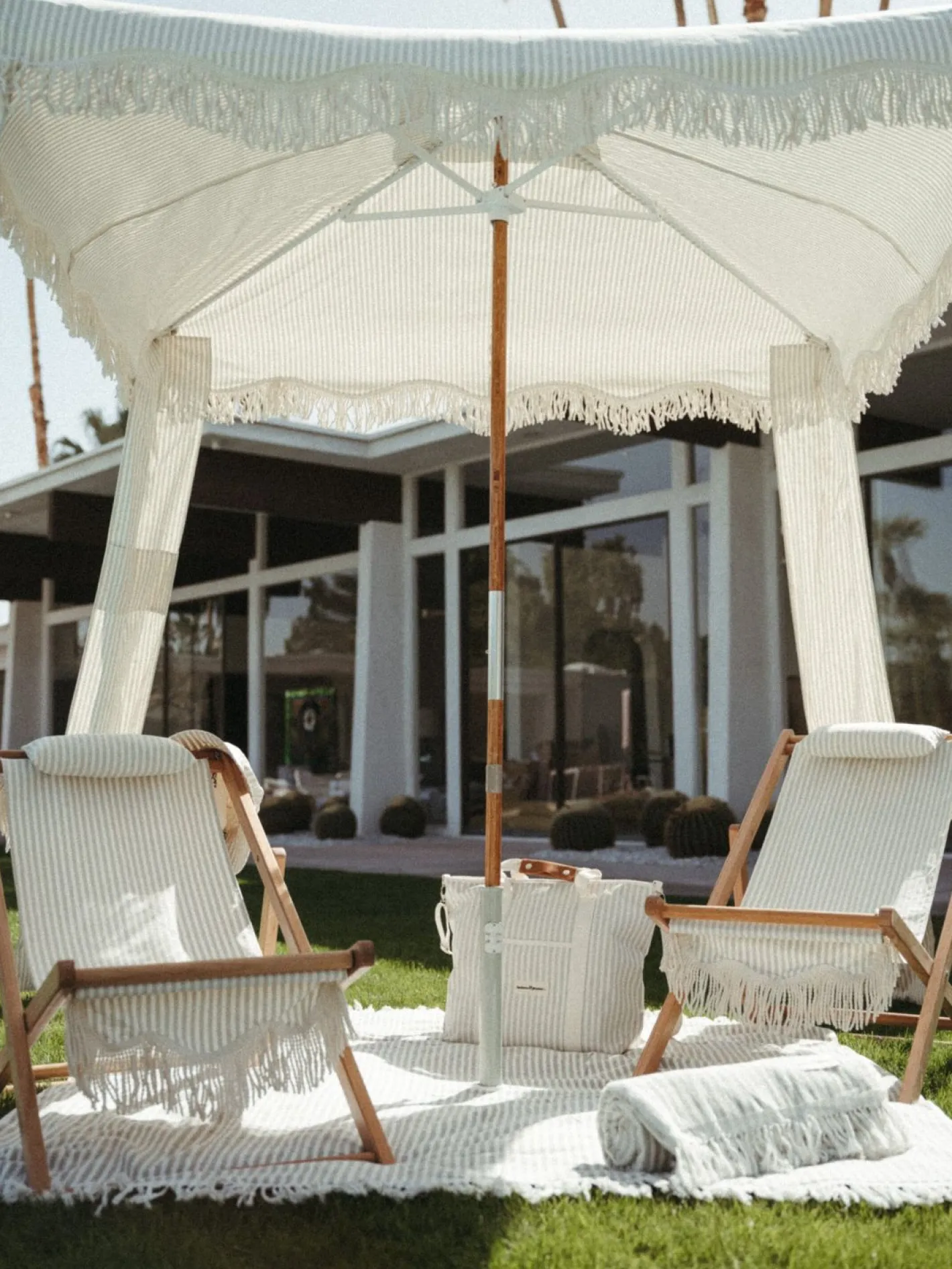 Business & Pleasure Co. The Sling Chair - Lauren'S Sage Stripe