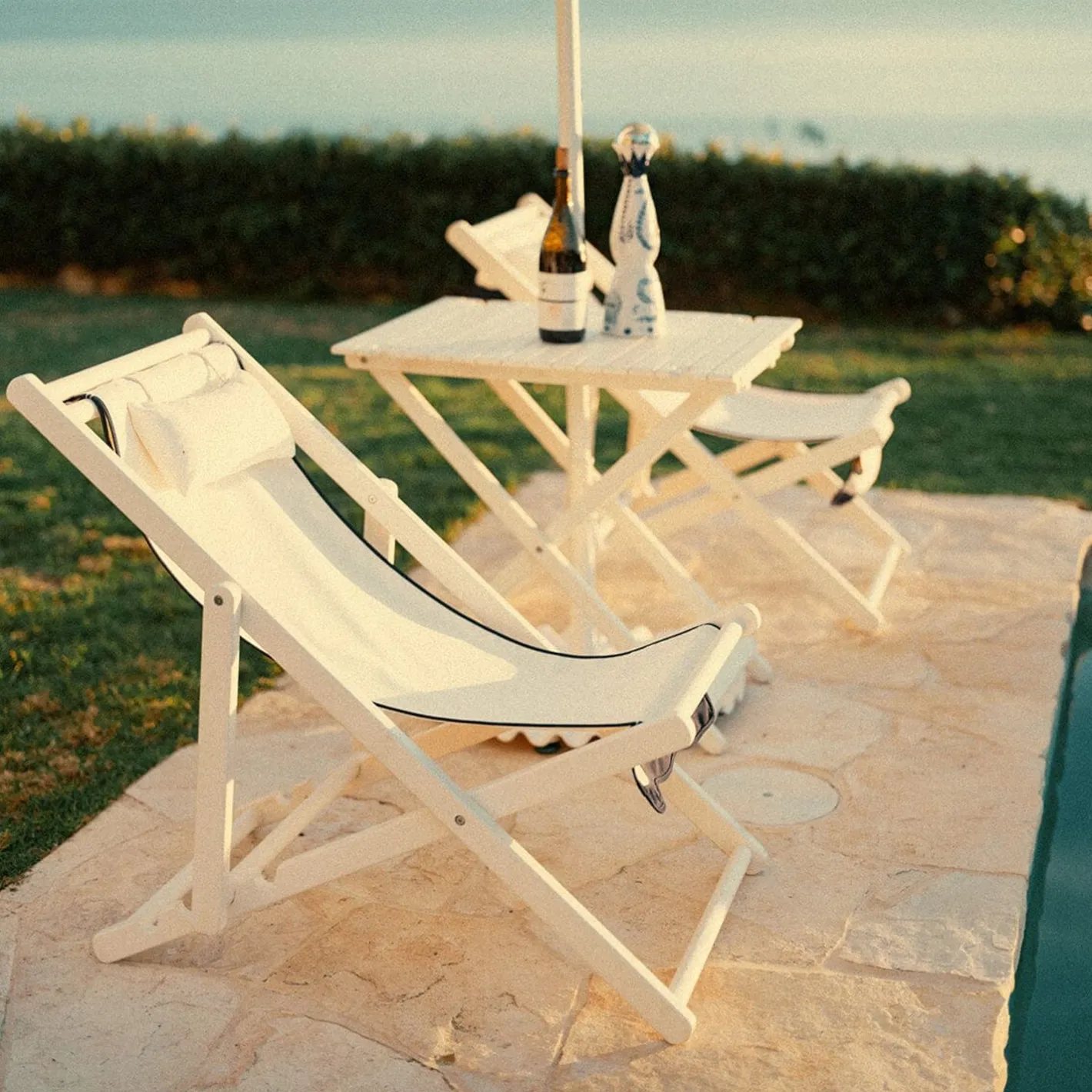 Business & Pleasure Co. The Sling Chair - Rivie White