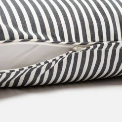 Business & Pleasure Co. The Small Square Throw Pillow - Lauren'S Navy Stripe