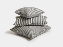 Business & Pleasure Co. The Small Square Throw Pillow - Lauren'S Navy Stripe