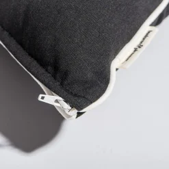 Business & Pleasure Co. The Small Square Throw Pillow - Rivie Black