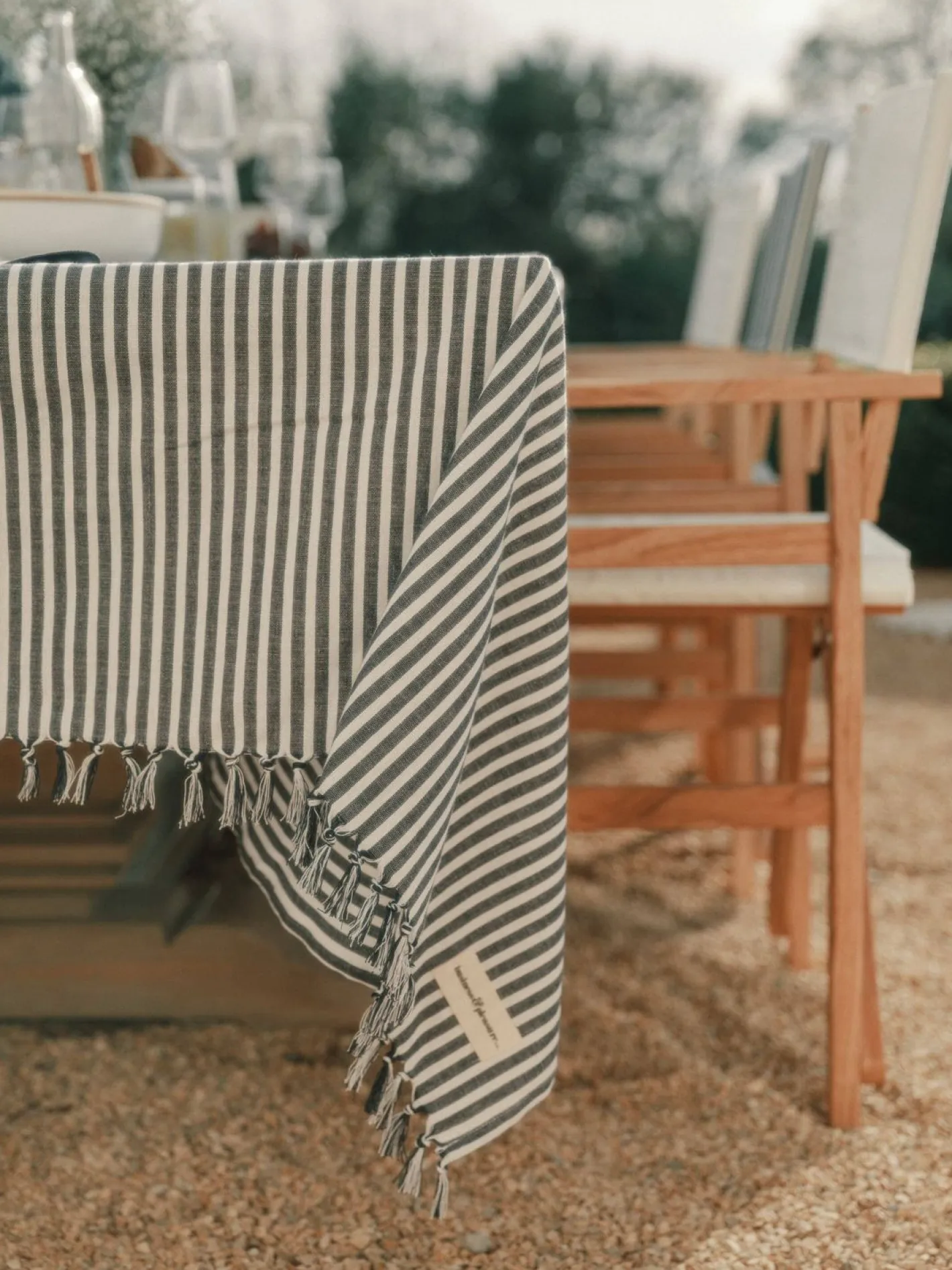 Business & Pleasure Co. The Table Cloth - Lauren'S Navy Stripe