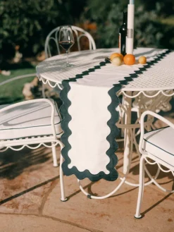 Business & Pleasure Co. The Table Runner - Rivie White