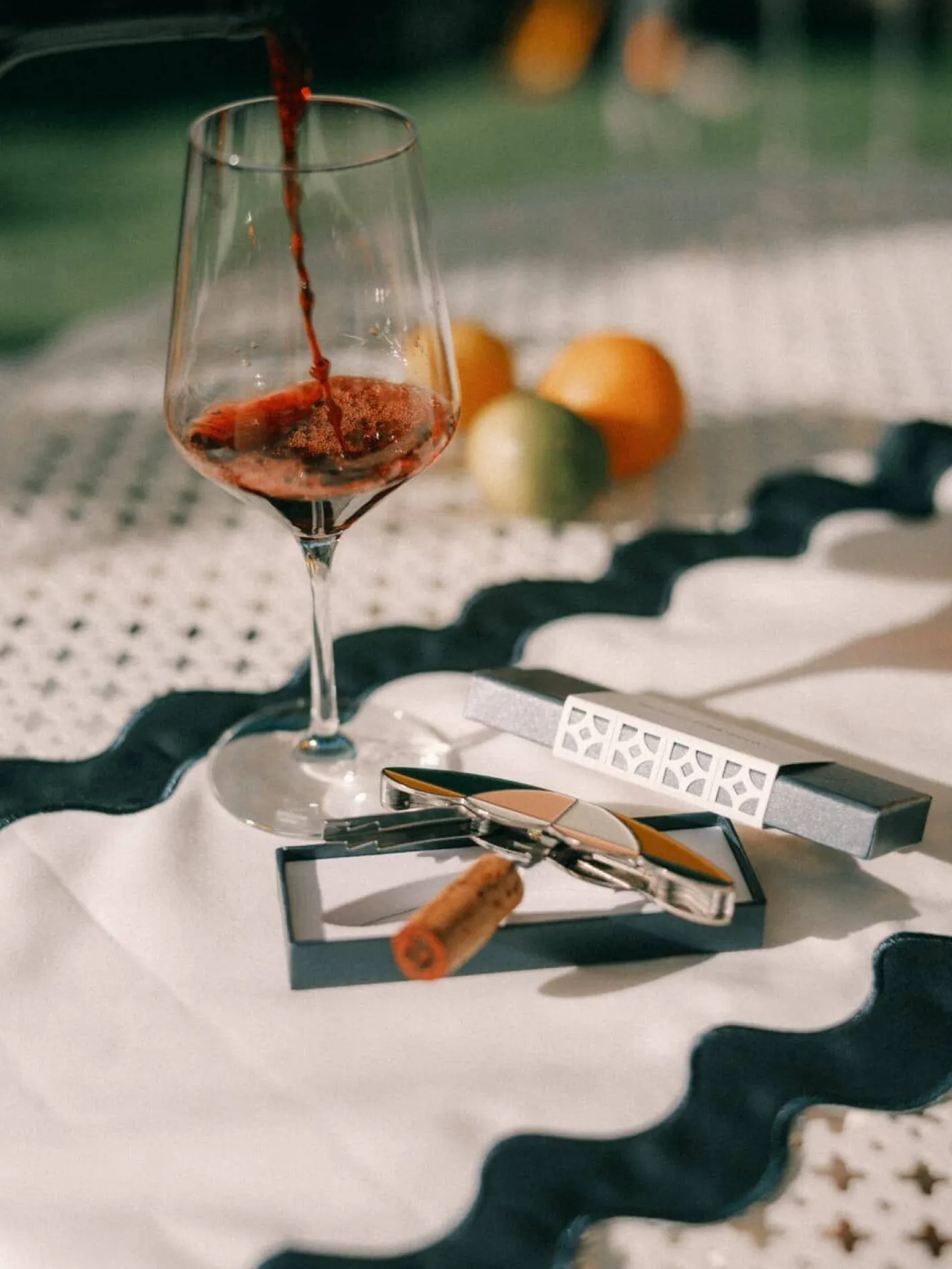 Business & Pleasure Co. The Table Runner - Rivie White