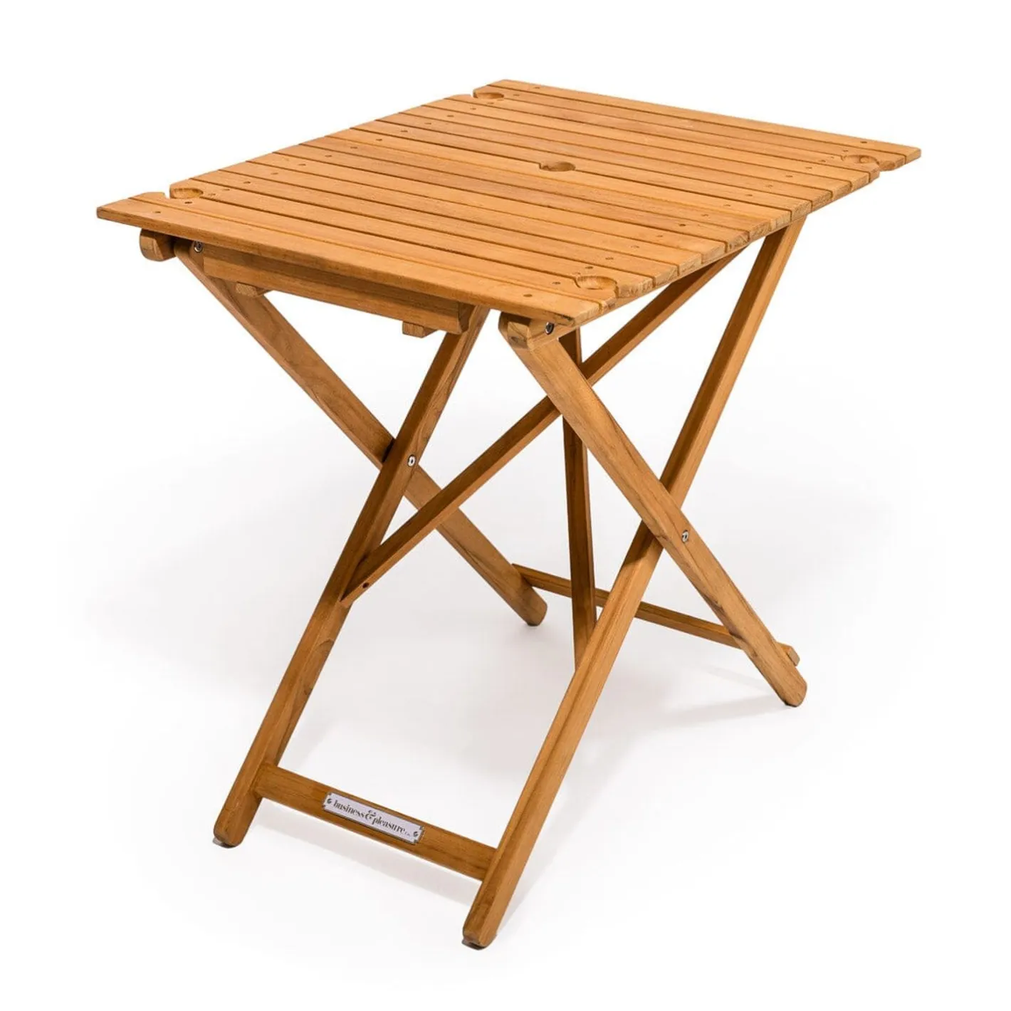 Business & Pleasure Co. The Tall Folding Table - Teak