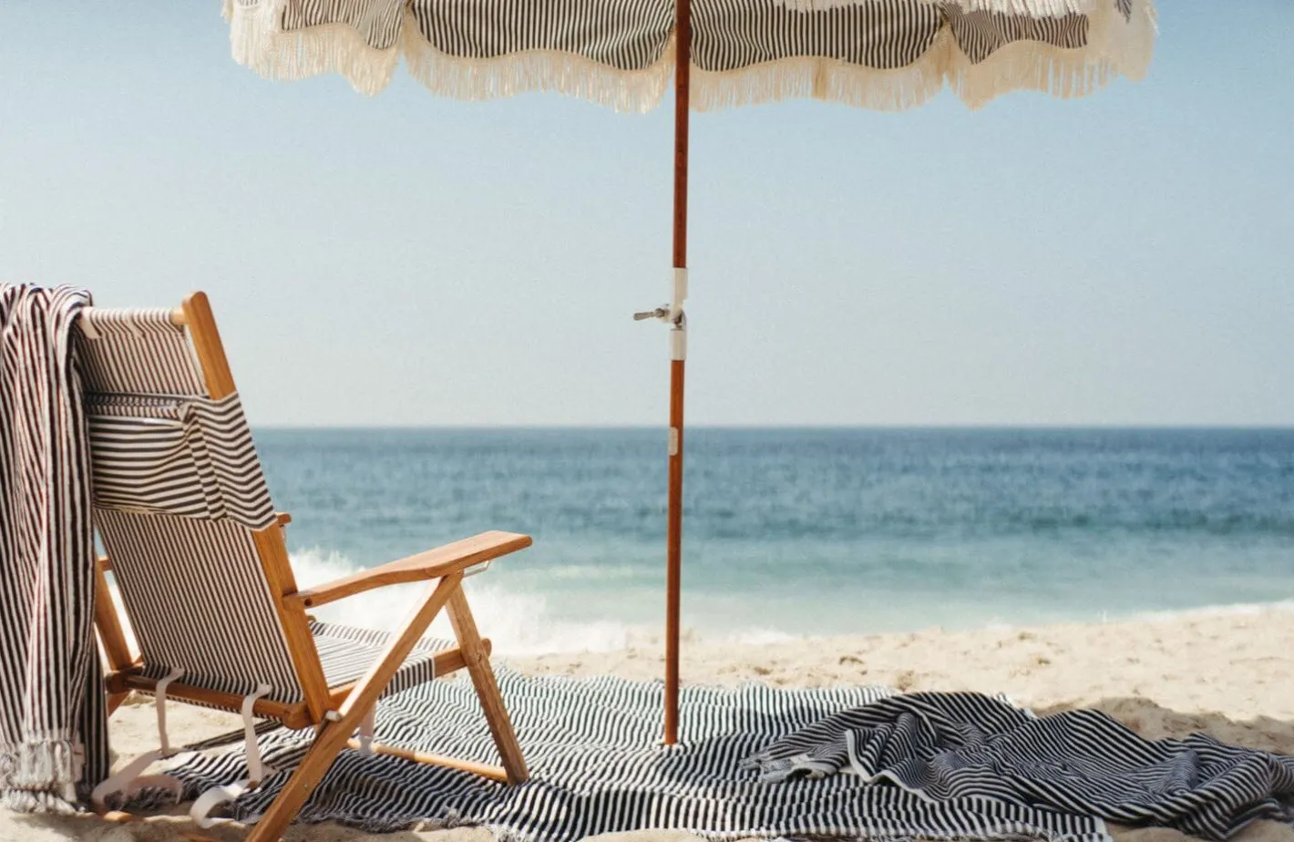 Business & Pleasure Co. The Tommy Chair - Lauren'S Navy Stripe