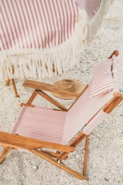 Business & Pleasure Co. The Tommy Chair - Lauren'S Pink Stripe