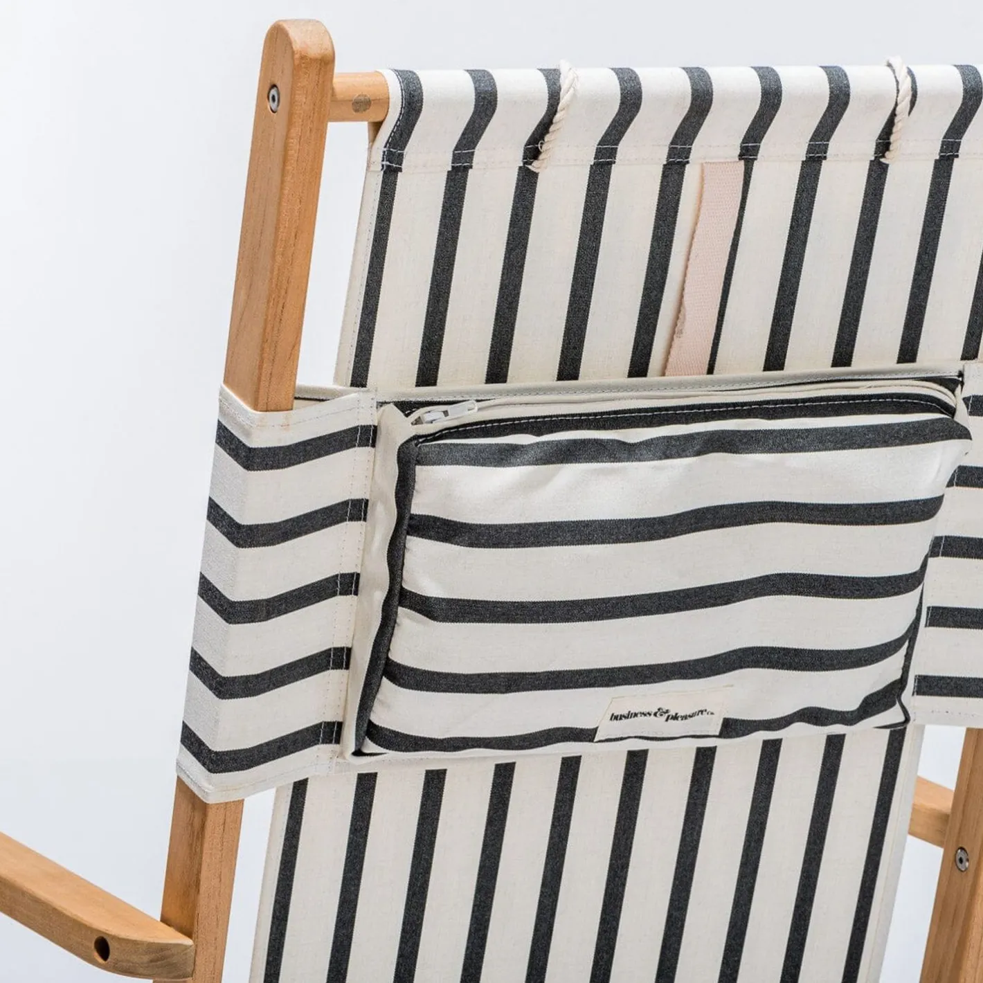Business & Pleasure Co. The Tommy Chair - Monaco Black Stripe