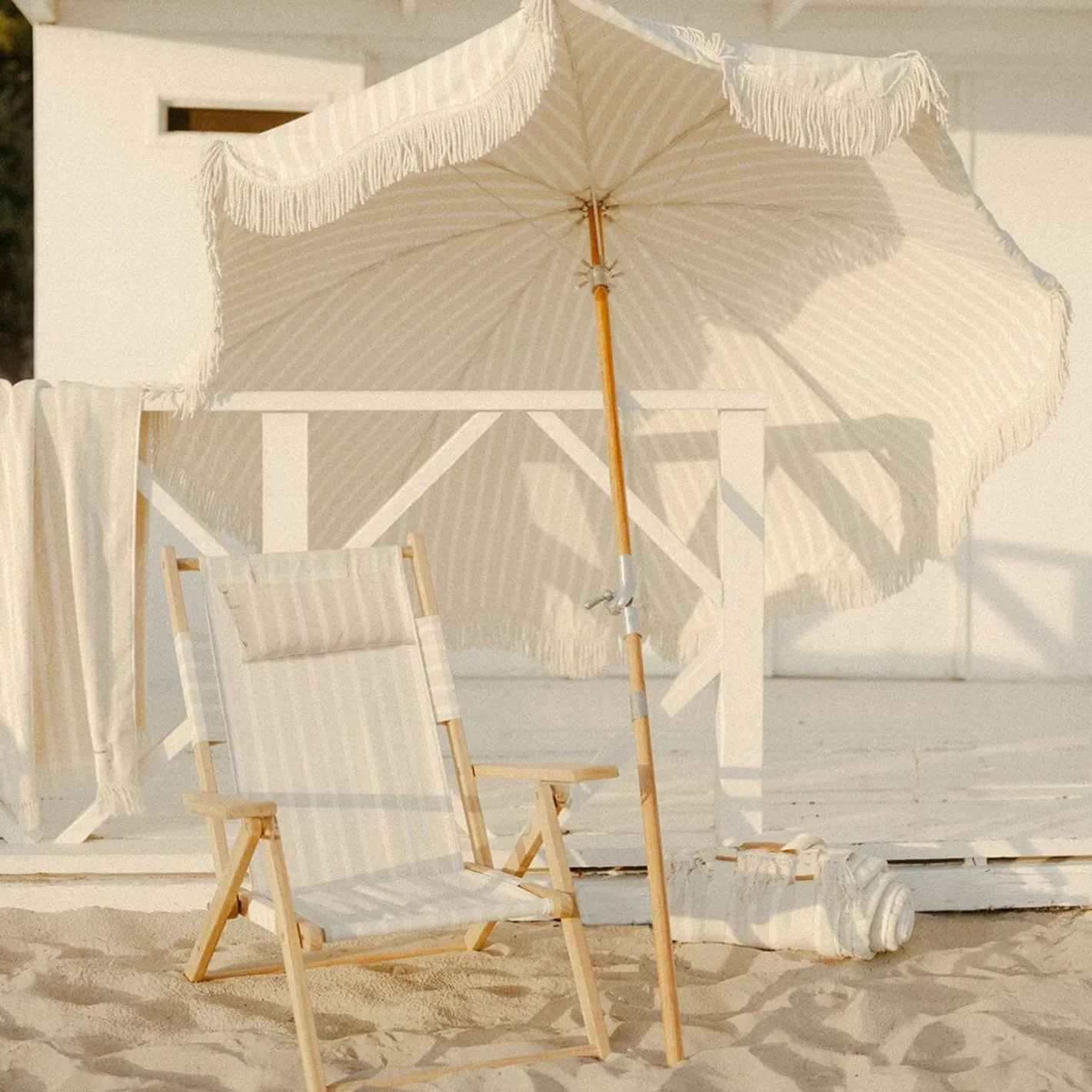 Business & Pleasure Co. The Tommy Chair - Monaco Natural Stripe