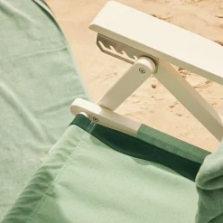 Business & Pleasure Co. The Tommy Chair - White - Rivie Green