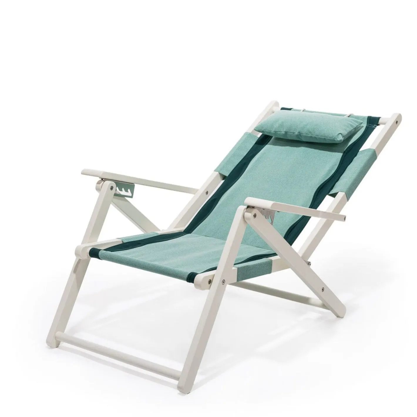 Business & Pleasure Co. The Tommy Chair - White - Rivie Green