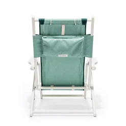 Business & Pleasure Co. The Tommy Chair - White - Rivie Green
