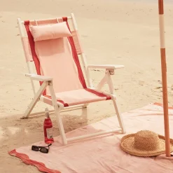 Business & Pleasure Co. The Tommy Chair - White - Rivie Pink