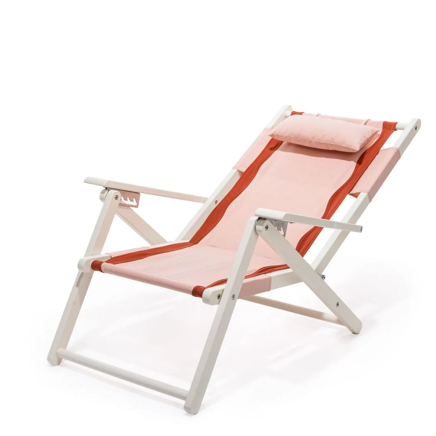 Business & Pleasure Co. The Tommy Chair - White - Rivie Pink