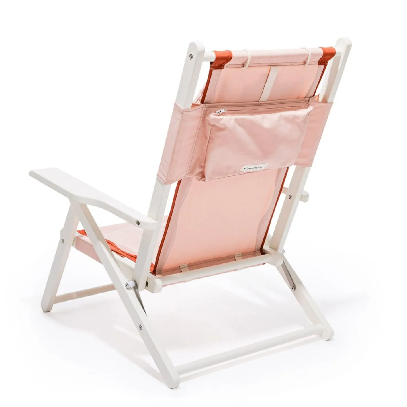 Business & Pleasure Co. The Tommy Chair - White - Rivie Pink