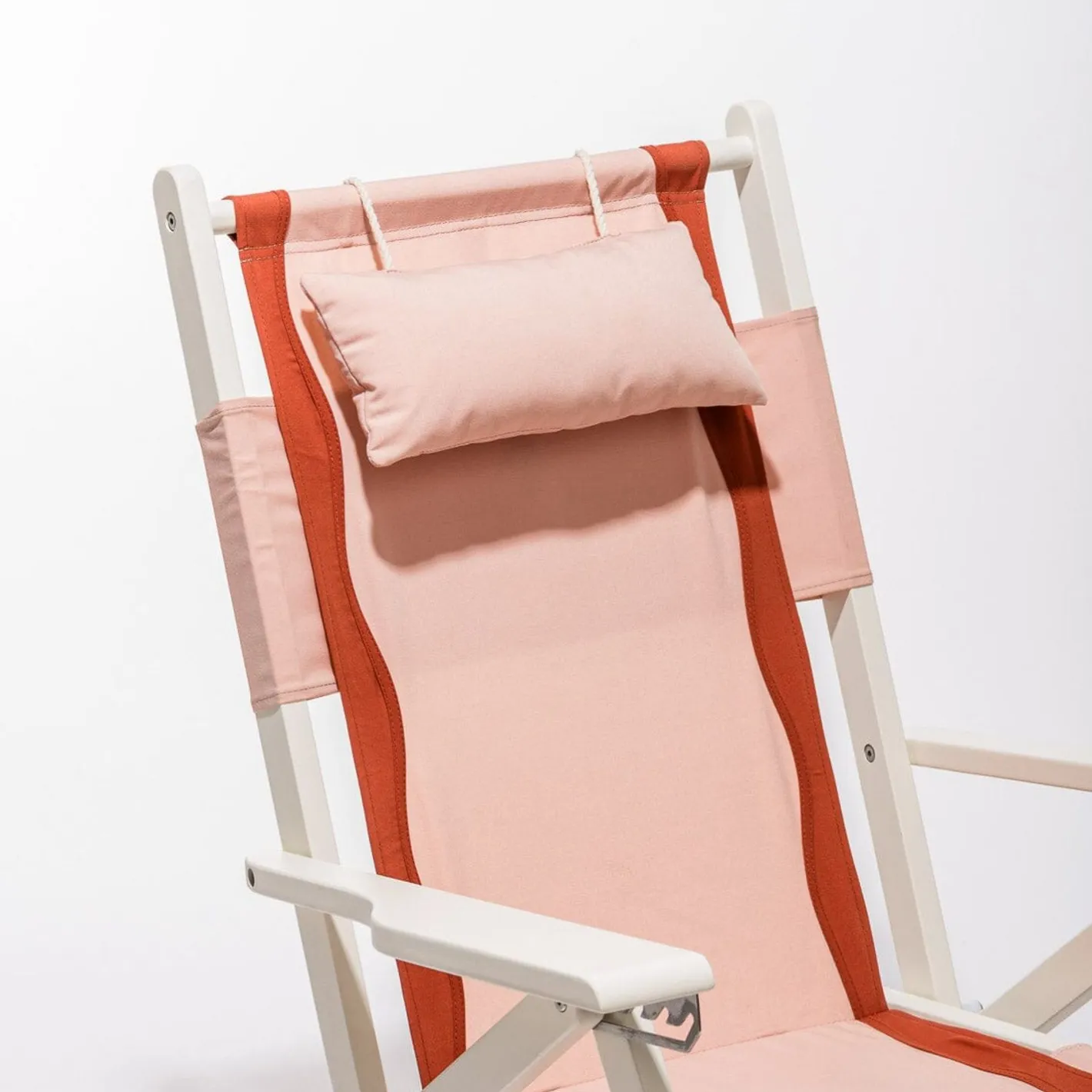 Business & Pleasure Co. The Tommy Chair - White - Rivie Pink