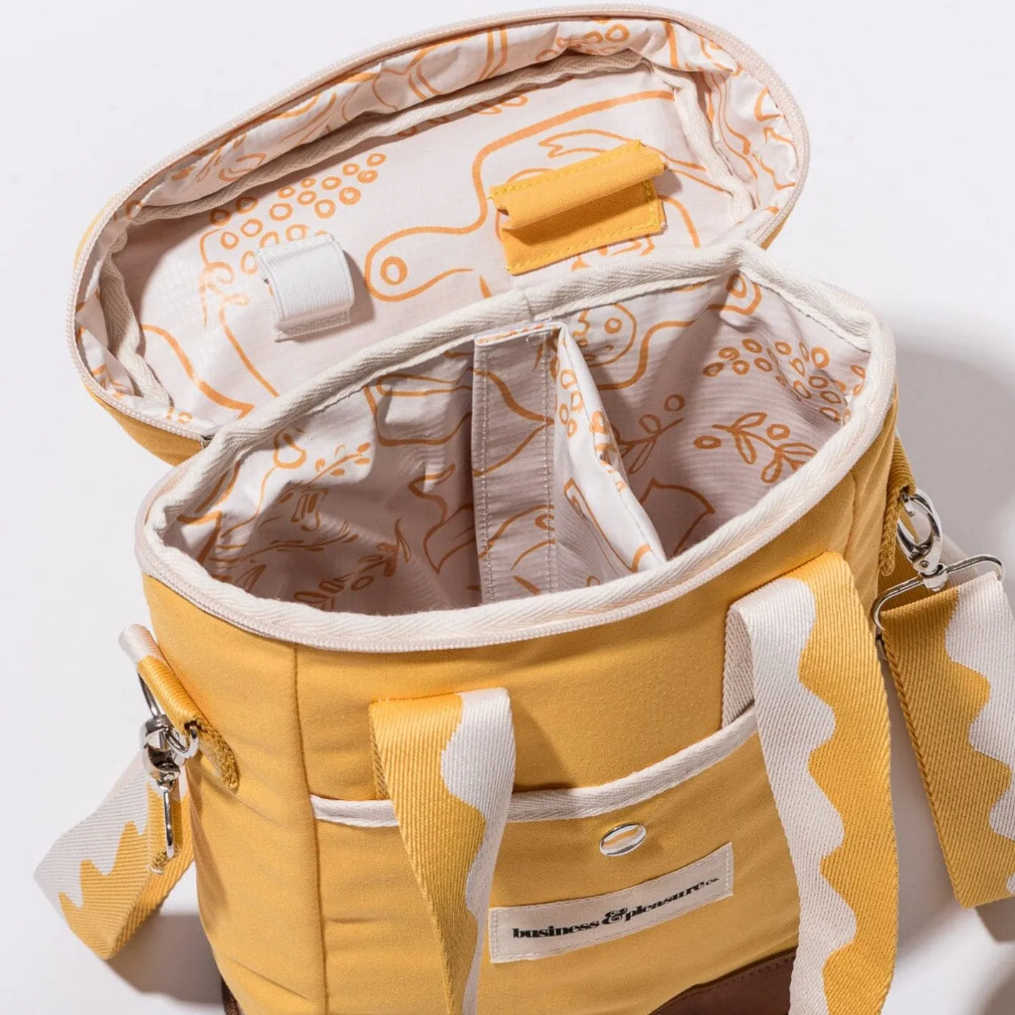 Business & Pleasure Co. The Wine Cooler Tote Bag - Rivie Mimosa