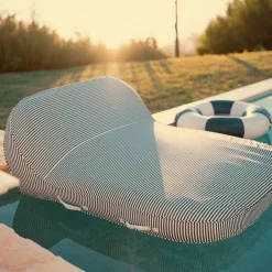 Business & Pleasure Co. The Xl Pool Lounger - Laurens Navy Stripe